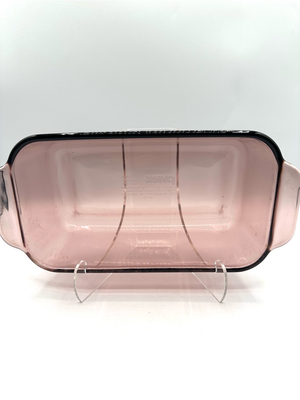 Pyrex Cranberry Loaf Pan #213-R - Picture 4 of 11